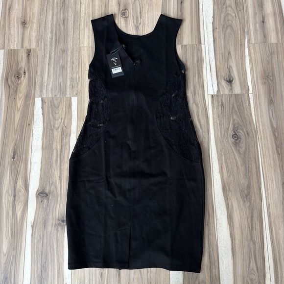 Justice Dresses & Skirts - 🖤 POETIC JUSTICE Black Sheer Lace Dress Top XL Women's‎